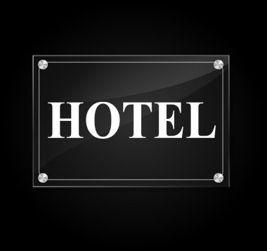 vektör hotel sign