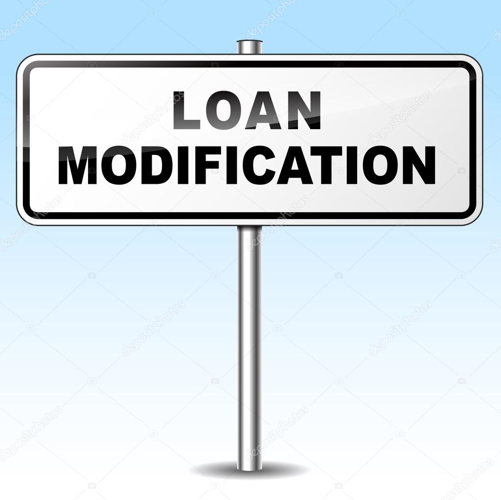 Loan modification sign