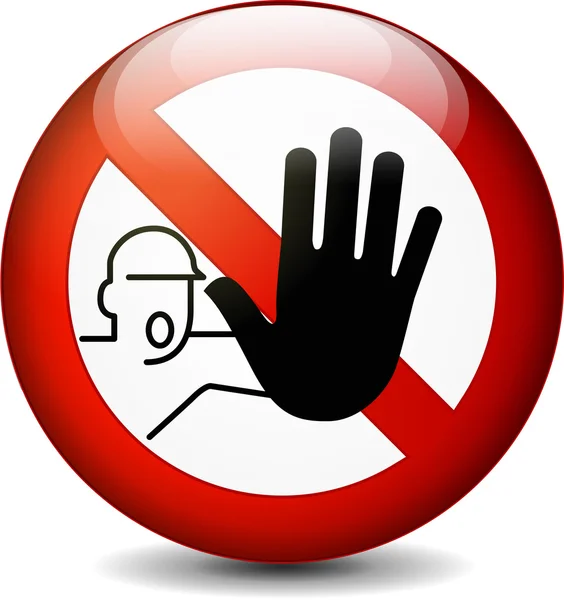 Girilmez işareti yuvarlak