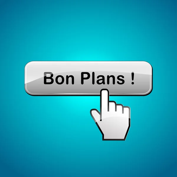 Bons coups bouton web — Image vectorielle