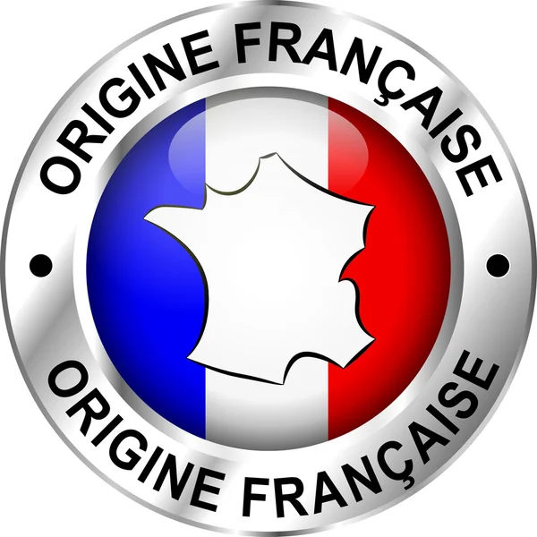 Ícone de origem francesa — Vetor de Stock