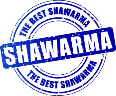 blue shawarma stamp clipart