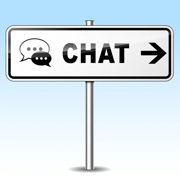 Chat sign — Stock Vector
