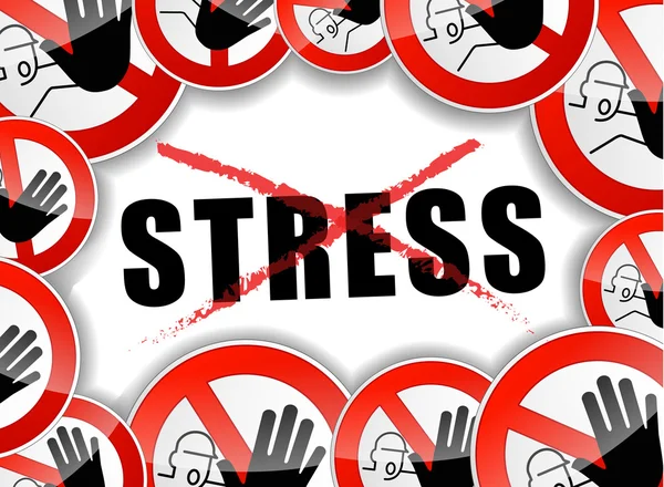 Поняття стрес — стоковий вектор