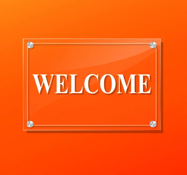 Welcome sign — Stock Vector