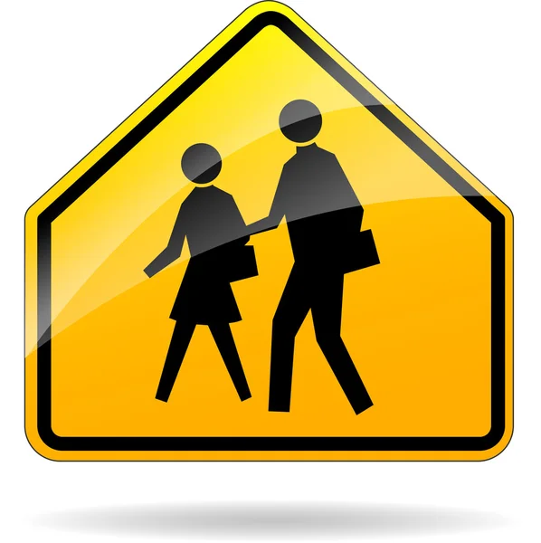 Okul bölge işareti — Stok Vektör