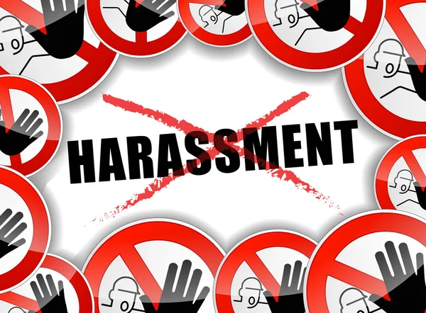 No harassment concept — Stock Vector