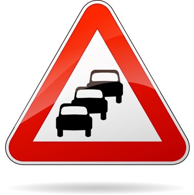 trafik sıkışıklığı işareti