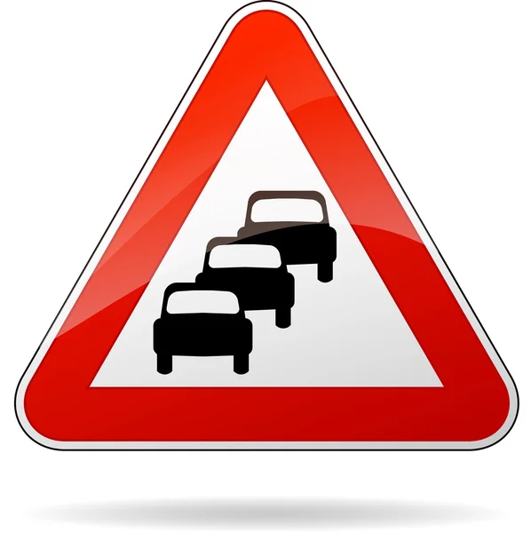 Embouteillage signe — Image vectorielle