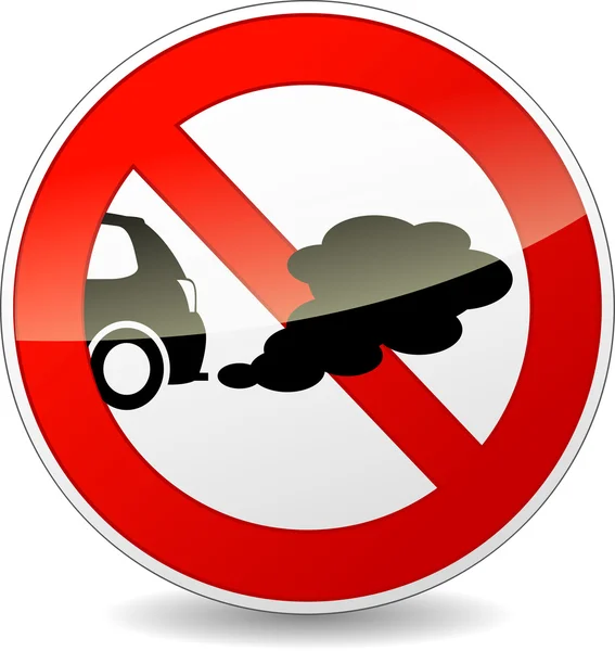 No smoking cars — Stock Vector