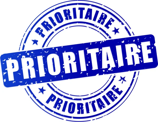 Priorità timbro blu — Vettoriale Stock