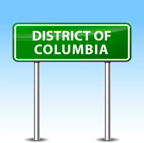 District of columbia sign — Stock Vector