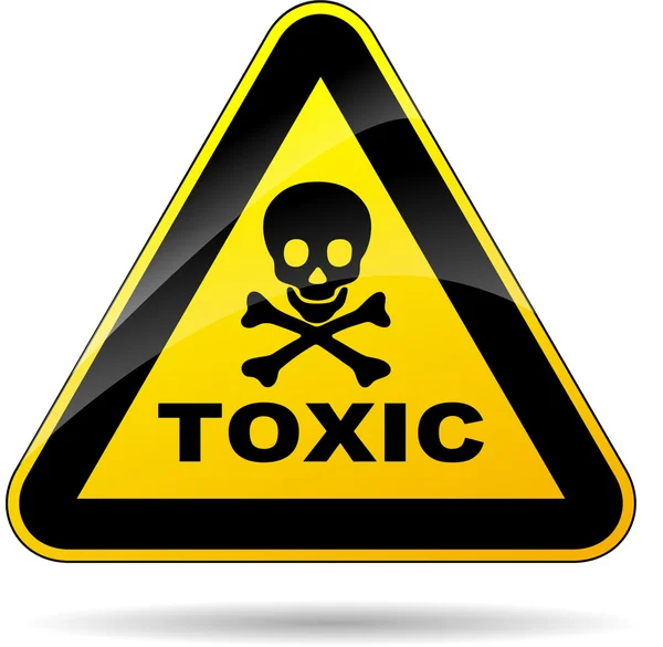 Toxic sign — Stock Vector