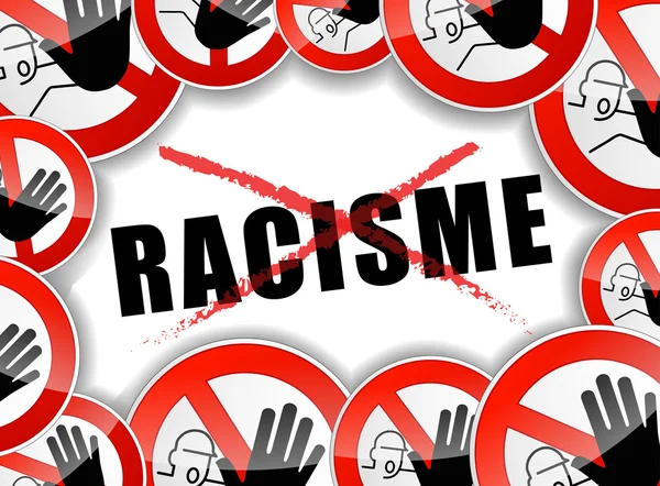 Χωρίς απεικόνιση έννοιας ρατσισμού — Διανυσματικό Αρχείο