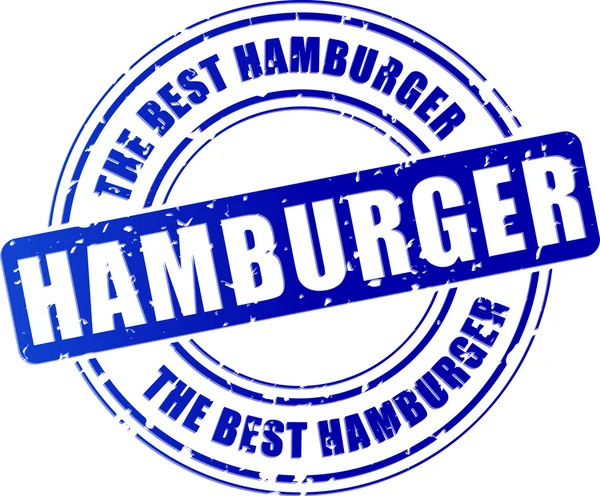 Icono de sello de hamburguesa — Archivo Imágenes Vectoriales