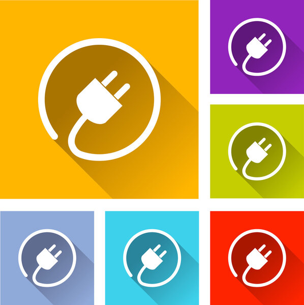 electric plug icons