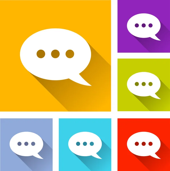 Chat speech icons — Stock Vector