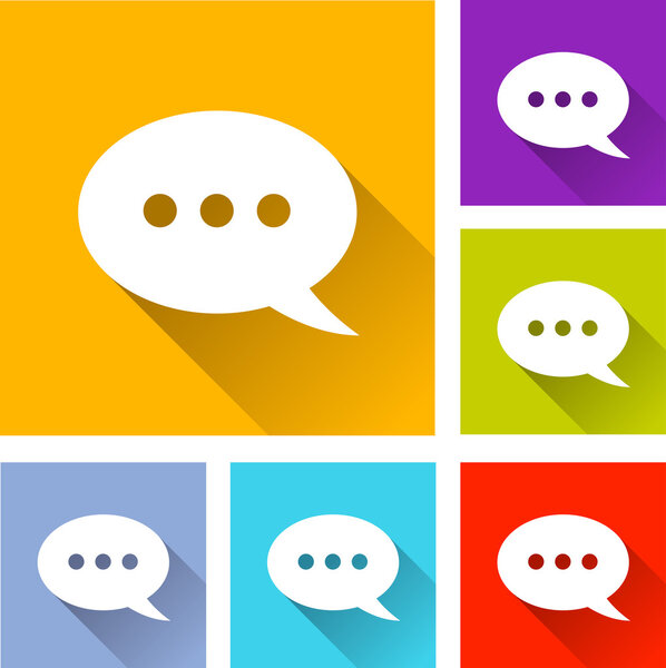 chat speech icons