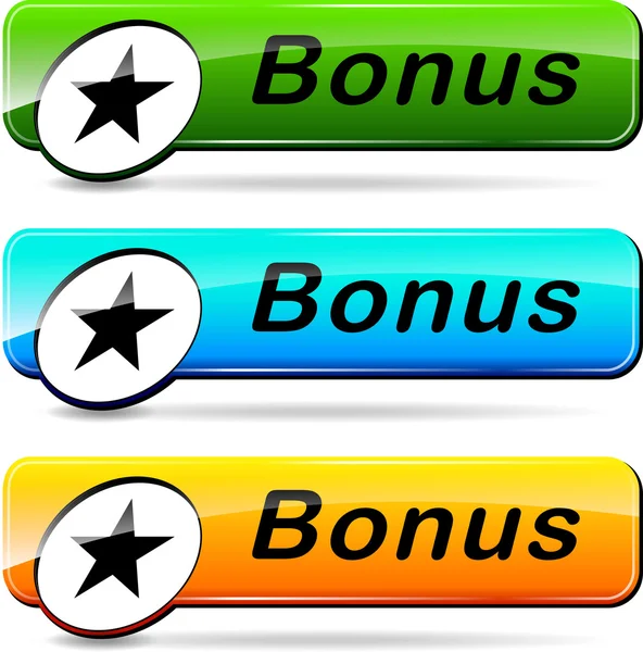 Bonus buttons — Stock Vector