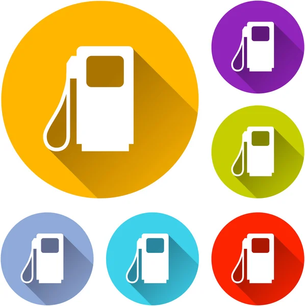Bränsle pump ikoner — Stock vektor