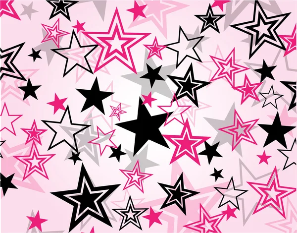 星のある抽象的な背景 — ストックベクタ