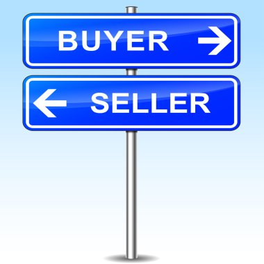 buyer and seller sign clipart