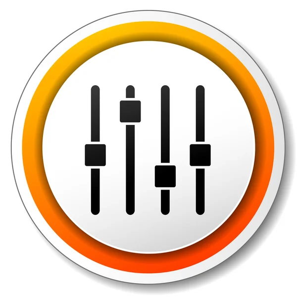 Adjustment orange icon — Stock vektor