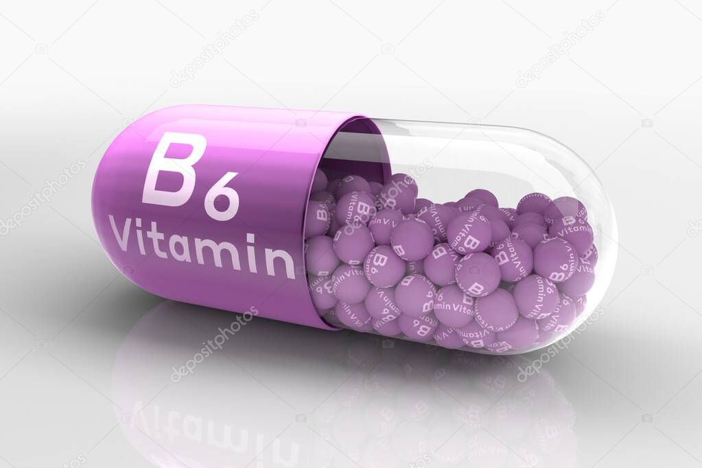 Vitamin B6 Capsule, pyridoxine, Nutrition, Diet, Coasters, Diet, Isolated, Tablets, Vitamin B12, Capsule, 3D Illustration, Care, Medical, Lifestyle, Well-being,Drug, Pharmacy, Food, Medicine, Organic, Trace Element, Vitamin, Concept, Health, Optimal