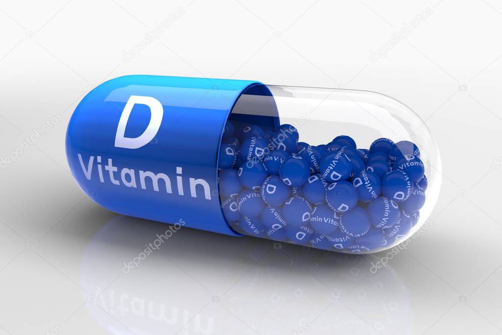 Vitamin D Capsule,cholecalciferol, ergocalciferol, Nutrition, Diet, Coasters, Life, Color, Diet, Isolated, Tablets, Vitamin D, Capsule, 3D Illustration, Care, Medical, Lifestyle, Well-being, Mineral, Drug, Pharmacy, Medicine, Organic, Trace Element