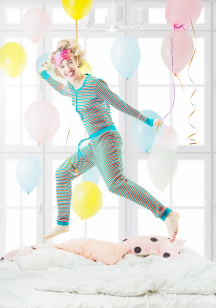Crazy happy morning mood. — Stock Image Crazy happy morning mood. Stock Picture