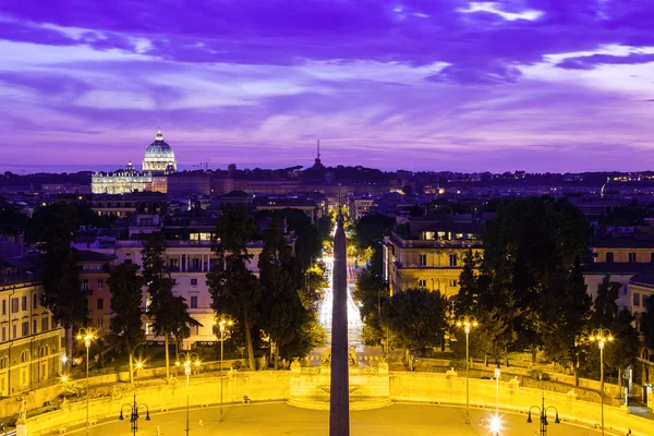 Piazza del popolo Rom Italien. — Stockfoto