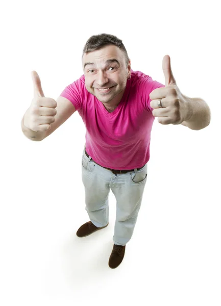 Thumb Up cool man — Stock Photo, Image