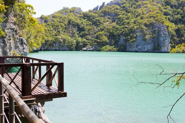 Laguna verde blu tailandese — Foto Stock