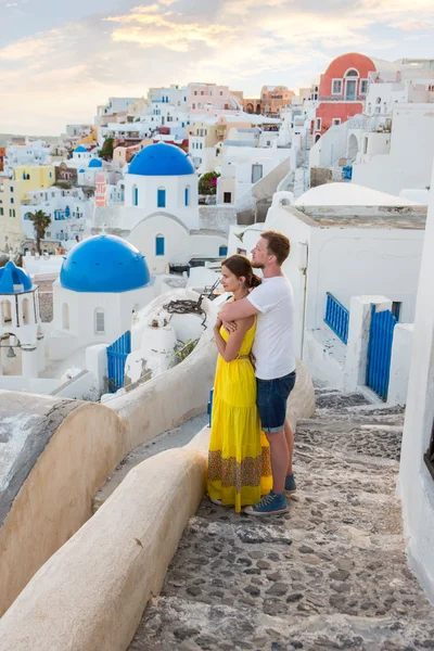 Love story Santorini — Stock Photo, Image