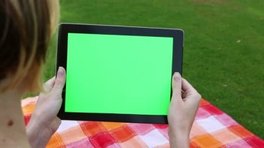 Yeşil bir ekran ile PC