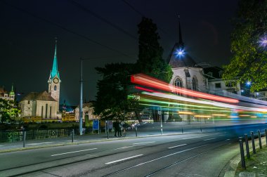 gece eski şehir, Zürih şehir