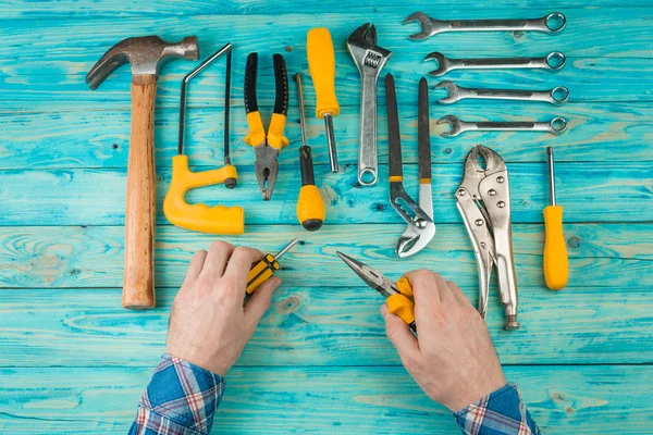 As ferramentas de mão carpinteiro especialista — Fotografia de Stock