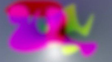 Videonun arka planında düzensizce hareket eden bulanık renkli noktaların soyutlanması.