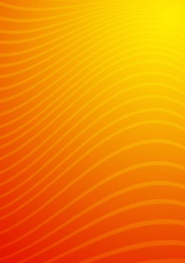 Kıvrımlı çizgileri olan kırmızı-sarı gradyan, tasarım için çizim. Kapak için renk paleti.