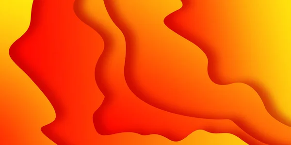 Fondo Naranja Forma Lava Que Fluye Ilustración Panorámica Para Diseño —  Fotos de Stock