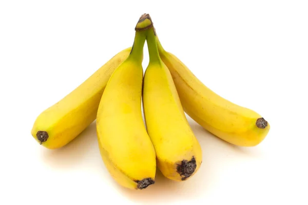 Bananen Geïsoleerd Witte Achtergrond Verse Heerlijke Vruchten — Stockfoto