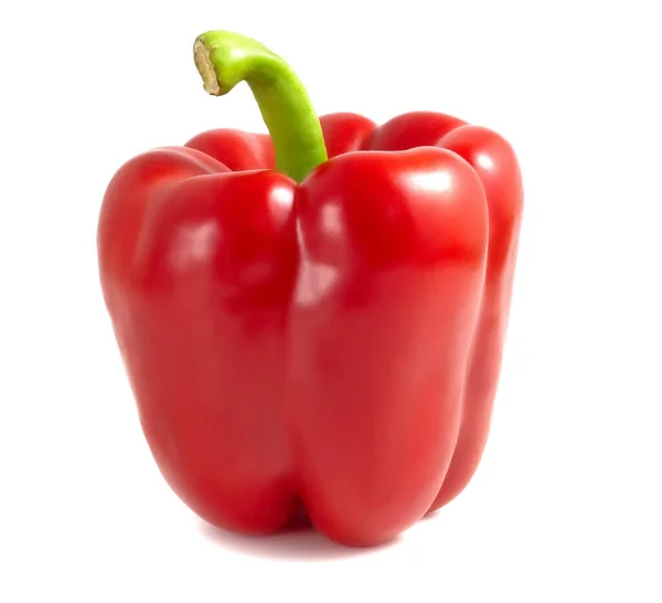 Red Pepper Isolated White Background Clipping Path — Stock Photo, Image