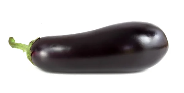 One Eggplant Isolated White Background — Stock Photo, Image