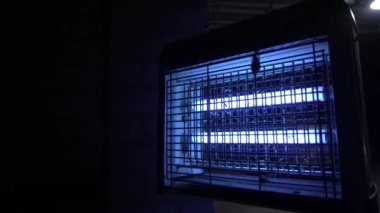 Elektrik kıracağı, böceklerin mavi ışığını çeker. Lamba böcekleri öldürür, sivrisinekler kalır.