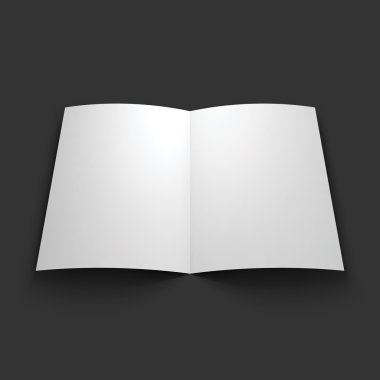 Dergi, kitapçık, kartpostal veya broşür mockup şablonu.
