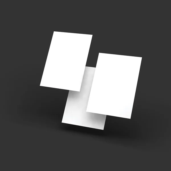Dergi, kitapçık, kartpostal, el ilanı, kartvizit veya broşür mockup şablonu.