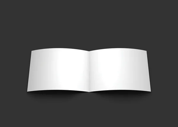Dergi, kitapçık, kartpostal veya broşür mockup şablonu.