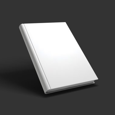 Blank book, textbook, booklet or notebook mockup. clipart