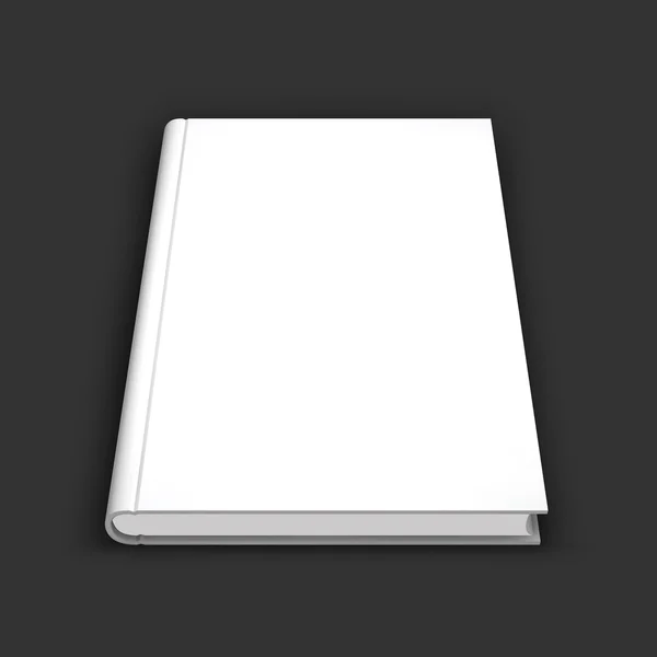 Libro en blanco, libro de texto, folleto o maqueta de cuaderno . — Vector de stock