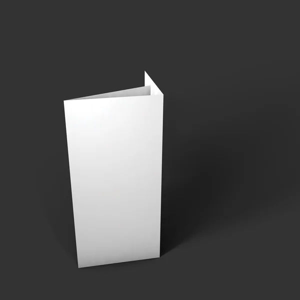 Folleto en blanco de papel triple maqueta . — Vector de stock